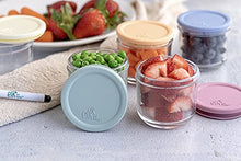 Load image into Gallery viewer, Elk and Friends 5oz Borosilicate Glass Baby Food Storage Jars with Silicone Lid | Available in 12 or 6 Set | Strong Glass | Storage Containers | Microwave, Oven & Dishwasher Safe | Infant and Babies