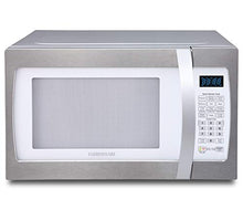 Load image into Gallery viewer, Farberware Professional FMO13AHTBKF 1.3 Cu. Ft. 1100-Watt Microwave Oven with Smart Sensor Cooking, ECO Mode and Blue LED Lighting, Matte Black