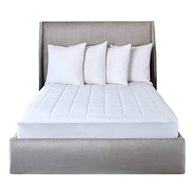 Load image into Gallery viewer, Sunbeam Electric Heated KING Mattress Pad Two Controllers, 20 Heat Settings And 100% Quilted Cotton Topper, KING