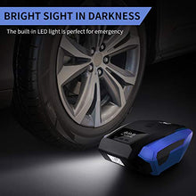 Load image into Gallery viewer, VacLife Portable Air Compressor for Car Tires, DC 12V Air Compressor Tire Inflator, Tire Pump with LED Light, Digital Air Pump For Car Tires, Bicycle and Other Inflatables,Bule