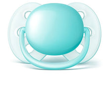 Load image into Gallery viewer, Philips Avent Ultra Soft Pacifier, 0-6 Months, Blue/Teal, 2 pack, SCF212/20