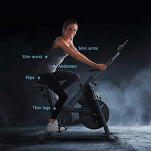 Load image into Gallery viewer, HouseFit Indoor Cycling Stationary Exercise Bike - Cycle Bike with Magnetic Resistance, Quiet Belt Drive and LCD Monitor & Comfortable Seat Cushion