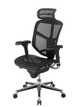 Load image into Gallery viewer, WorkPro Quantum 9000 Ergonomic Mesh High-Back Executive Chair with Headrest, Black/Silver
