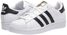 Load image into Gallery viewer, adidas Originals Superstar Sneaker, Core White/Black/White, 6.5 US Unisex Little Kid