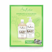 Load image into Gallery viewer, SheaMoisture Baby Gift Set Gift Sets Perfect For New Moms 100% Virgin Coconut Oil Sulfate-Free Wash & Shampoo + Lotion