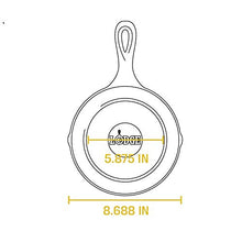 Load image into Gallery viewer, Lodge 8 Inch Cast Iron Skillet. Small Pre-Seasoned Skillet for Stovetop, Oven, or Camp Cooking