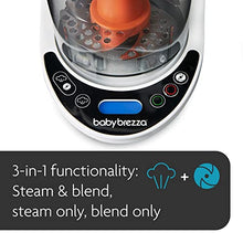 Load image into Gallery viewer, Baby Brezza One Step Baby Food Maker Deluxe – Automatically Steams & Blends Homemade Baby Food – Easy Way to Make Organic Food for Infants and Toddlers - Includes 3 Food Pouches & Filling Funnels