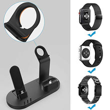 Load image into Gallery viewer, OLEBR 3 in 1 Charging Stand Compatible with iWatch Series 5/4/3/2/1, AirPods and iPhone 11/11 Pro/11 Pro Max/Xs/X Max/XR/X/8/8Plus/7/7 Plus /6S /6S Plus(Original Charger & Cables Required) Black