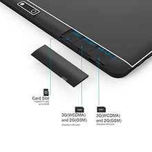 Load image into Gallery viewer, Android Tablet 10 Inch, 3G phablet PC, 16GB, Android 8.1 Go Tablets with Dual SIM Card Slots, GMS Certified, WiFi, Bluetooth - Black