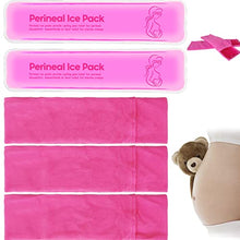 Load image into Gallery viewer, Reusable Perineal Cooling Pad for Postpartum & Hemorrhoid Pain Relief,Hot and Cold Pads for Postpartum Essentials, Hot & Cold Packs for Women After Pregnancy and Delivery, 2 Ice Pack and 3 Cover(pink)