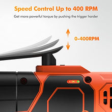 Load image into Gallery viewer, Cordless Ratchet Wrench Set, Electric Ratcheting Wrench Tool Kit 3/8" 45 Ft-lbs 400 RPM 16.8V, w/2-Pack Lithium-Ion Batteries 8 Sockets LED Light Ideal for Garages Heavy Duty