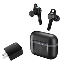 Load image into Gallery viewer, Skullcandy Indy Evo True Wireless Bluetooth in-Ear Earbud Bundle with Skullcandy Dual USB Rapid Wall Charger - Black