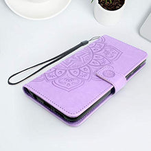 Load image into Gallery viewer, CMIDUS Flip PU Leather Wallet Case Cover with Kickstand Cash Credit Card Slots Holder Wrist Strap for T-Mobile Revvl 5G(Not Fit for Revvl 4 or 4 Plus) (Light Purple)