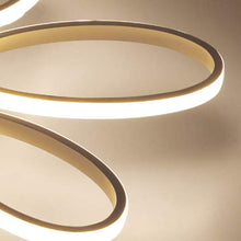 Load image into Gallery viewer, Modern Ceiling Light Fixture, CraftThink Flush Mount 23" Wide Silicon Gel Twist Semi Flush Light Nordic Style LED Ceiling Fixture for Living Room Bedroom Office, Warm Light Source