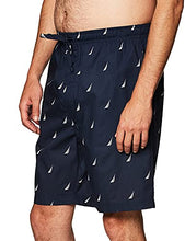 Load image into Gallery viewer, Nautica Men's Soft Woven 100% Cotton Elastic Waistband Sleep Pajama Short, Maritime Navy, X-Large