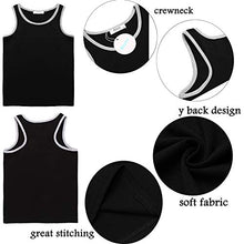 Load image into Gallery viewer, Boyoo Big Boys 3 Pack Cotton Tank Tops Y-Back Casual T Shirts Youth Sleeveless Shirts Undershirts for 5-13 Years