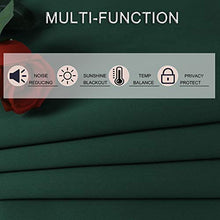 Load image into Gallery viewer, KEQIAOSUOCAI Green Emerald Window Curtains 95 Inch Room Darkening Blackout Curtain Set Thermal Insulated Grommets Drapes for Bedroom Living Room 2 Panels