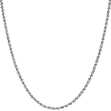 Load image into Gallery viewer, LIFETIME JEWELRY 1mm Rope Chain Necklace 24k Real Gold Plated for Women and Men (White Gold, 20)