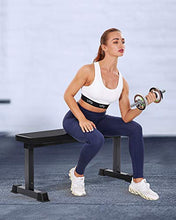 Load image into Gallery viewer, MaxKare Flat Weight Bench Workout Exercise Bench with 42” L x 11.8” W x 2'' T Cushion for Home Gym Fitness Strength Training