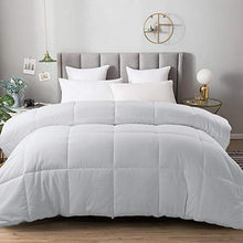 Load image into Gallery viewer, Abakan All Season Full Soft Comforter Down Alternative Quilted Hotel Collection Winter Warm Fluffy-Light white-82x86 Inches
