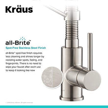 Load image into Gallery viewer, Kraus KPF-1610SFSMB Bolden 18-Inch Commercial Kitchen Faucet with Dual Function Pull-Down Sprayhead in All-Brite Finish, Spot Free Stainless Steel/Matte Black
