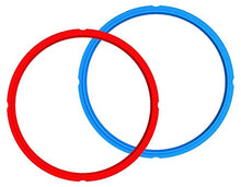Load image into Gallery viewer, Genuine Instant Pot Sealing Ring 2-Pack - 6 Quart Red/Blue (Renewed)