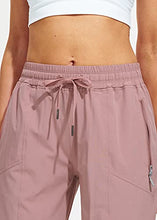 Load image into Gallery viewer, Libin Women's Lightweight Joggers Quick Dry Hiking Running Pants Athletic Workout Track Casual with Zipper Pockets,Peachskin XL