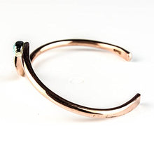 Load image into Gallery viewer, Tskies Copper Bracelet for Women Authentic Inlaid Turquoise Stone Native American Made Jewelry