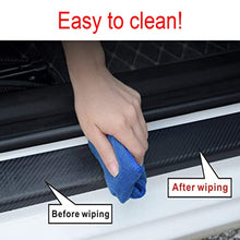 Load image into Gallery viewer, GEERUI 4PCS Threshold Protection Sticker Reflective Carbon Fiber Sticker Decorative Door Entry Guard Door Threshold Scratch Pad Film for Honda Civic All Years. (White-4PCS)