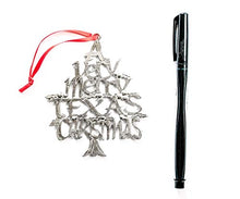 Load image into Gallery viewer, USA Handcrafted Texas TX Holiday Keepsake Christmas Ornament Pewter