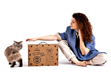 Load image into Gallery viewer, Cat Box Eco Cat Toilet for Four Weeks. Ready to use Shatter-Resistant Anti-Breaking Self-Cleaning Kitty Litter Cardboard Box Tray Refills Non-Clumping Wood Mineral Cat Litter Smell up to 25-30 Days