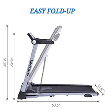 Load image into Gallery viewer, MaxKare Electric Treadmill Foldable Running Machine 8.5 MPH Max Speed & 15 Pre-Set Programs Easy Assembly with Adjustable Display Panel 3-Level Manual Incline Convenient Tablet Stand for Home Use