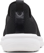 Load image into Gallery viewer, Clarks Women's Ezera Walk Sneaker, Black Knit, 10 Wide