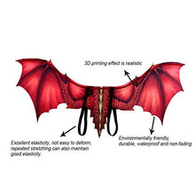 Load image into Gallery viewer, Coedfa Halloween Costume Party Decorations, Halloween Props, Halloween Supplies Halloween Cosplay Fantasy Halloween Dinosaurio Dragon Costume Cosplay Animal Wing Accessory (Red)