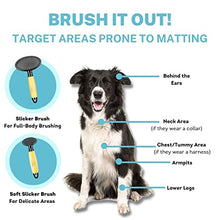 Load image into Gallery viewer, CONAIRPRO dog & cat Dog Brush for Shedding, Medium Slicker Brush with Metal Pins, Ideal for Midsized Breeds