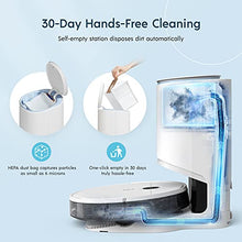 Load image into Gallery viewer, yeedi Vac Station Robot Vacuum and Mop, Self-Emptying 3 in 1, 30 Days Auto Empty, 3000Pa Suction, Carpet Detect, Smart Mapping, Editable Map, Clean Schedule, Virtual Boundary, 200mins Runtime
