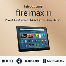 Load image into Gallery viewer, Introducing Amazon Fire Max 11 tablet, our most powerful tablet yet, vivid 11" display, octa-core processor, 4 GB RAM, 14-hour battery life, 64 GB, Gray