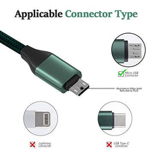 Load image into Gallery viewer, PS4 Controller Charger Cable 2Pack 15ft Extra Long Durable Nylon Braided Micro USB Fast Charging and Data Sync Cord Compatible for Playstation 4,Xbox One S/X Controller,Samsung Galaxy S7 S6 and More