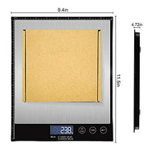 Load image into Gallery viewer, Amiloe Digital Postal Scale, 66lbs/0.1oz Shipping Scale, Letter Scale, Large Scale with Stainless Steel, 2 AAA Batteries Include