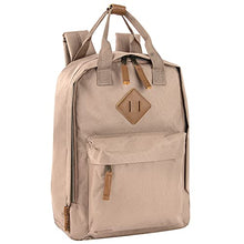 Load image into Gallery viewer, Canvas Mini Backpack for Everyday & Day Pack Rucksack in Solid Color Blocks (Almond)
