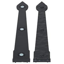 Load image into Gallery viewer, Household Essentials Hinge IT Premium Carriage House Handle & Hinge 6 pc. Black Garage Door Magnet