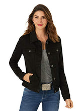 Load image into Gallery viewer, Wrangler Authentics Women's Authentics Denim Jacket, Black, Small