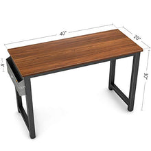 Load image into Gallery viewer, Cubiker Computer Desk 40" Sturdy Office Desk Modern Simple Style Table for Home Office, Notebook Writing Desk with Extra Strong Legs, Espresso