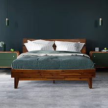 Load image into Gallery viewer, Acacia Aurora Bed-Frame, Queen, Caramel