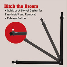 Load image into Gallery viewer, SECURITYMAN Sliding Door Security Bar-Child Proof Sliding Glass Door Bar with Anti Lift Lock - Fits Most Doors & Windows-Adjustable Patio Door Security Bar (19"- 51") (Black)