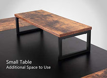 Load image into Gallery viewer, CubiCubi Computer Office Desk 63", Study Writing Table, Modern Simple Style PC Desk with Splice Board, Black and Rustic Brown