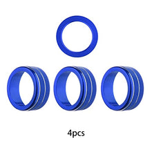 Load image into Gallery viewer, CKE for 11th Gen Civic Car Air Conditioning Switch AC Knob Cover Trim + Engine Start Stop Push Button Cover Ring for Honda Civic 2022 Accessories -Blue