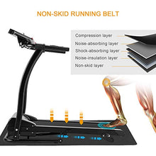 Load image into Gallery viewer, ZELUS Folding Treadmill for Home Gym with 3 Level Incline, Heart Monitor, Portable 1100W Electric Foldable Running Cardio Machine with Cup/Phone Holders, Walking/Runners Exercise Equipment