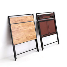 Load image into Gallery viewer, JIWU 2-Style Folding Desk for Small Space, Home Corner Desks Simple Computer Desk with Shelf, Folding Laptop Table