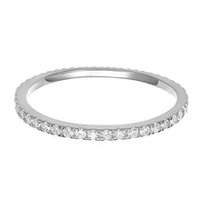 Load image into Gallery viewer, PAVOI AAAAA CZ Sterling Silver Cubic Zirconia Stackable Eternity Ring - 9